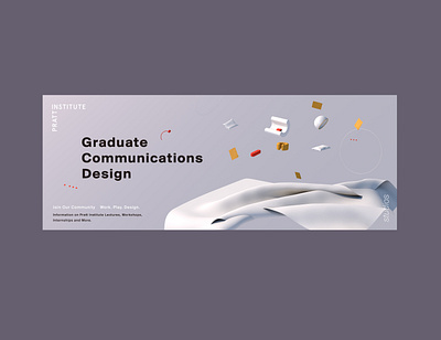 VI - Pratt Institute Graduate Comd 3d art branding cinema4d illustration poster design social media design visual identity