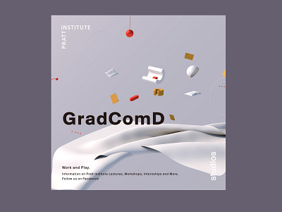 VI - Pratt Graduate Comd 3d art branding cinema4d design illustration social media design typography visual design visual identity