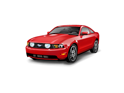 Mystang (vector) car gift icon vector