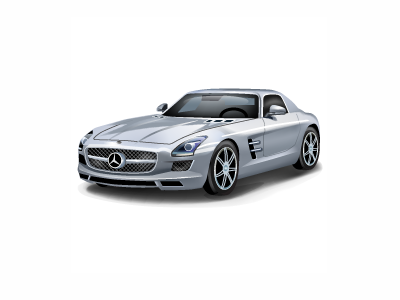 Mercedes Sls car gift icon vector