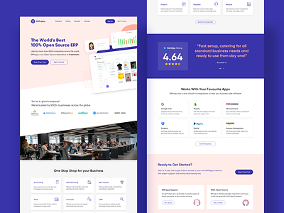 Landing Page for ERP Tool business template geometric color gradient neat clean ui freebie free download giveaway internet shape color gradient landing page concept landing page design muzli instagram facebook rohit mondal india hyderabad technology erp website tool typography fonts ui branding vector ux web mobile ui ux