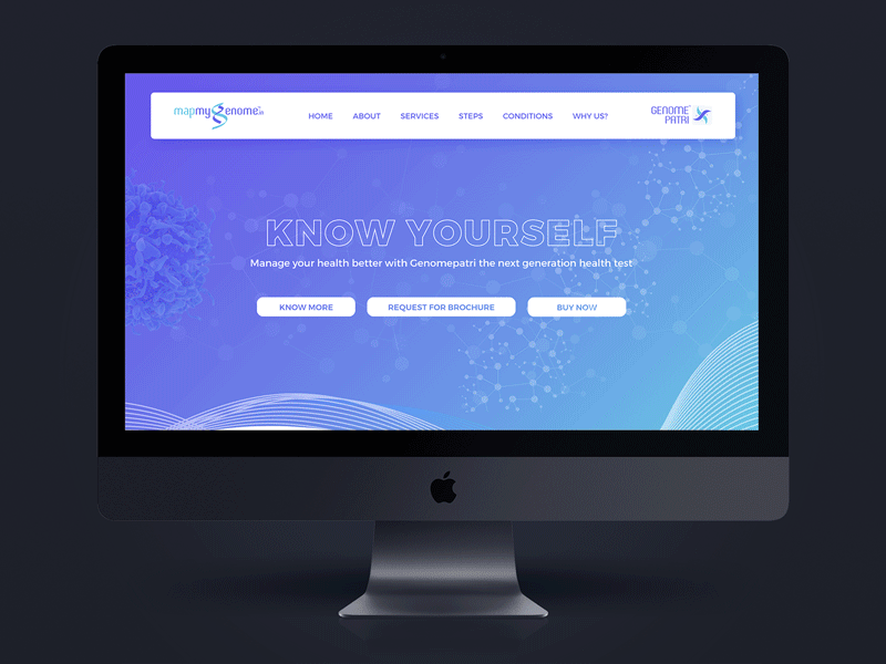 Medical Landing Page - Scroll animation bootstrap dna dribbble gif health icons landing page medical web design website