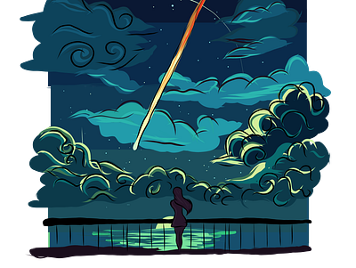 Meteor adobe illustrator animation design illustration