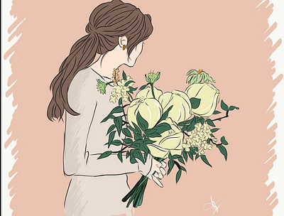 Flower Girl adobe illustrator design illustration