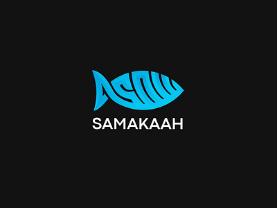 Samakaah arabic arabic calligraphy arabic letter arabic logo branding design fish illustration letter logo logoarabic logos السعودية تصميم سمكة شعار شعارات