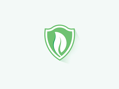 Logo Shield + leaf branding design green illustration leaf leafs logo logo design logo designer plants secure shield تصميم شعارات