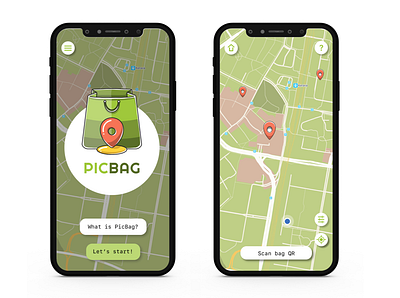 PicBag application application ui branding cartoon illustration design graphic design icon illustration minimal mobile app ui ux