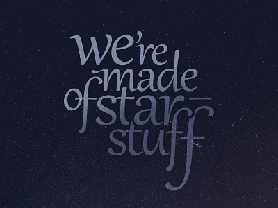 Sagan carl sagan cosmos lettering quote space stars type