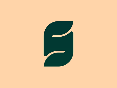 S + Leaf Logo adobe artist design flat graphicdesign icon illustration illustrator logo logodesign nature logo typogaphy vector