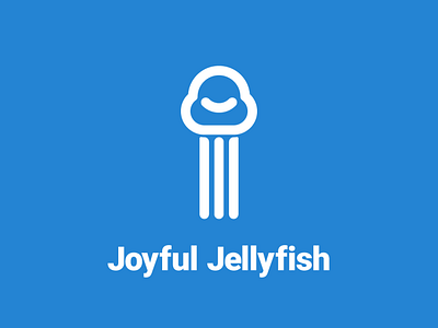 Joyful Jellyfish Logo adobe artist design flat graphicdesign icon illustration illustrator logo logodesign minimal minimalism simple vector