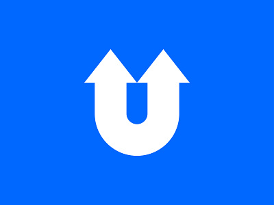 Logo Mark 6 - U + Upward adobe artist design flat graphicdesign illustrator logo logodesign minimal minimalist simple vector