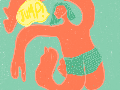 JUMP! art color creative creativity illustraion illustration art procreate