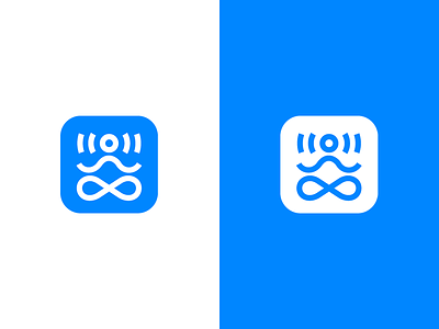 SignalZen logo app blue branding buddha chat graphic design icon identity logo mark yoga