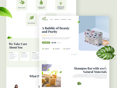 Natural Home Stores - Beauty Landing Page Design beauty beauty landing page clean clean design creative design landing page landingpage landingpage design landingpagedesign ui ui design uiux
