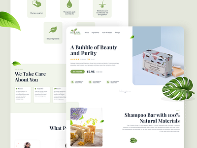 Natural Home Stores - Beauty Landing Page Design