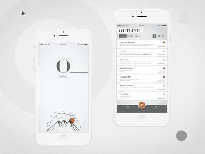 Outline - Note-taking app app ios ios app ios app design ios design mobile mobile app mobile app design mobile design mobile ui note taking notes notes app ui ui design ux