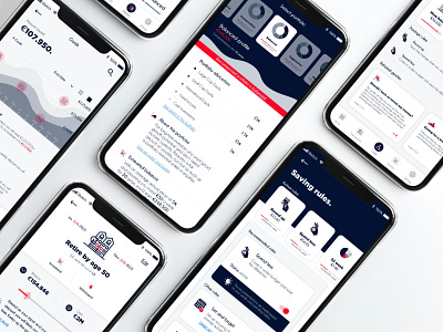 The Trust - Goal-saving, finance tracking and investing app app finance app flat ui goal investing ios ios app ios app design ios design mobile mobile app mobile app design mobile design mobile ui saving tracking ui user experience user interface ux