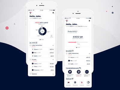 The Trust - Goal-saving, finance tracking and investing app app bancking finance flat ui goal investing ios ios app ios app design mobile mobile app mobile app design mobile ui money saving tracking ui user experience user interface ux