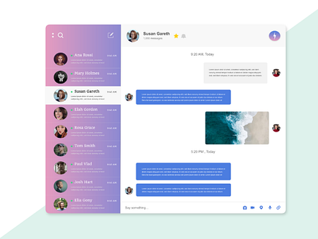 Browse thousands of Web App Chat images for design inspiration | Dribbble