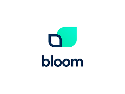 Bloom logo mark 🌼 app branding finance fintech investing logo mobile app shares stocks vector