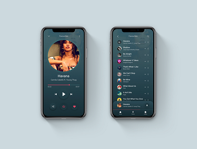 Music Player App Concept audio app audio player mobile app music app ui design