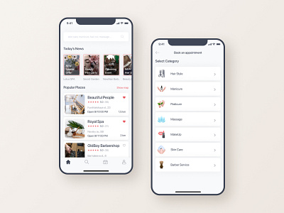 Beauty Booking - mobile app beauty beauty app beauty salon design mobile app