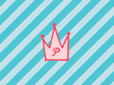 Party Princess Logo branding children kid logo princess