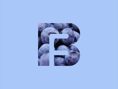 BeFit Foods Identity - Blueberries befit food logo