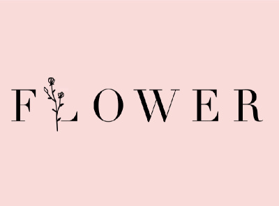 F L O W E R flower flower logo logo logo design logodesign logos logotype nature