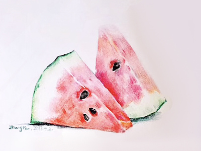watermelon painting