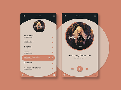 Music player App Concept design music app music player ui