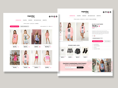 reporteryoung.pl - Refresh Concept branding design fashion product refresh site ui