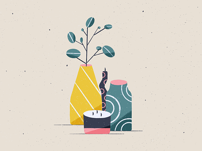 Plants 🌱 characterdesign digitalart illustration minimal plant procreate vase