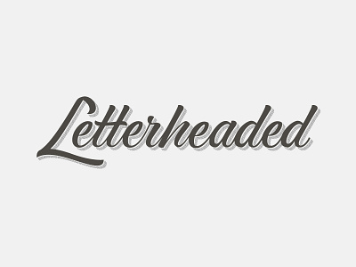 Letterheaded brush lettering type vector