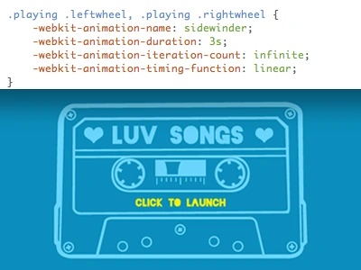 Casette Tape css3 html5 jplayer jquery lionel richie the many faces of webkit animation webkit transiition