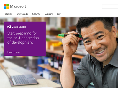 A new, responsive Microsoft.com homepage microsoft segoe segoe ui visual studio
