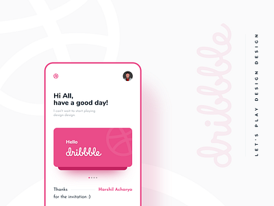 Hello Dribbble!