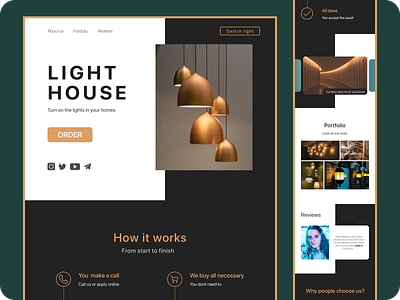 Lighthouse | Landing page design design landing ui ux web