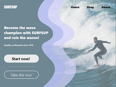 Surfsup V2 branding design ui web website