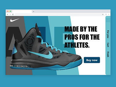 Nike landing page app branding design ui ux web website