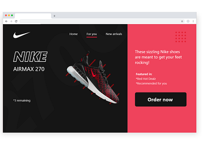 Nike V2 design minimal ui ux web website