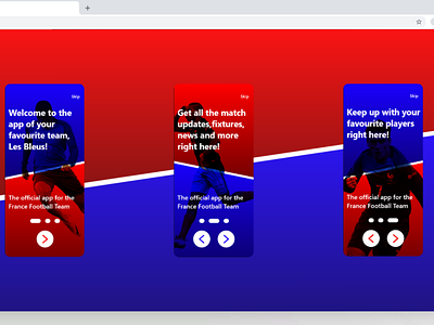 France football app app design ui
