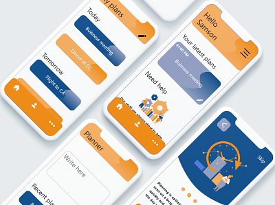 Planner app design ui ux