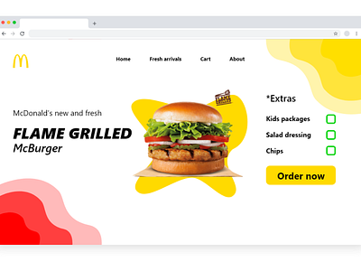 McDonald's app design ui ux web website