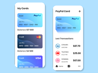 Mobile UI 2 app design ewallet ui ux