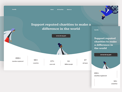 Charity web exploration android charity design ios mobile ui ux web website