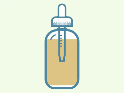 CBD Bottle Icon design flat icon illustration minimal web website