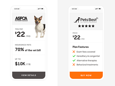 Pet Insurance Plans features insurance mobile pet policy policygenius