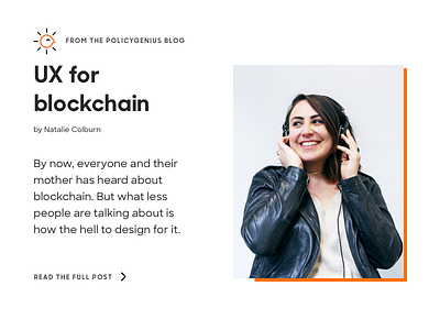 UX for blockchain blockchain blog design ux