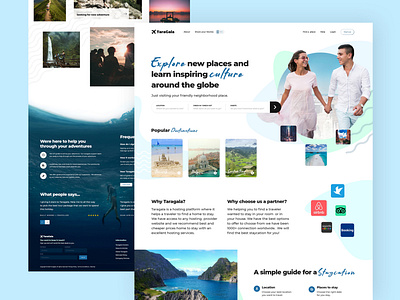 Taragala adventure branding design hiking hosting travel ui ux web website